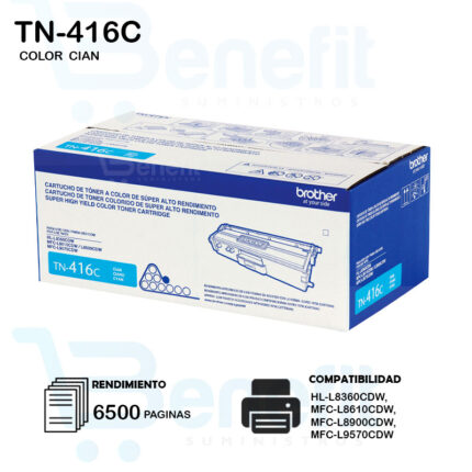 CARTUCHO DE TONER BROTHER TN416 CIAN
