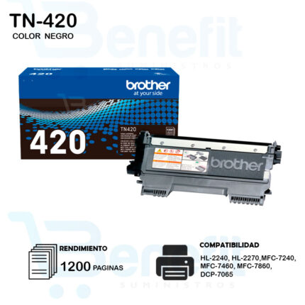 CARTUCHO DE TONER BROTHER  TN420 ORIGINAL 