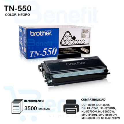 CARTUCHO DE TONER BROTHER  TN550