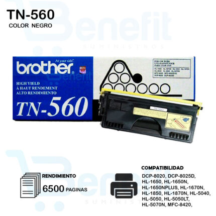 CARTUCHO DE TONER BROTHER  TN560