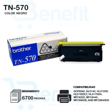 CARTUCHO DE TONER BROTHER  TN570