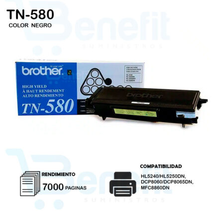 CARTUCHO DE TONER BROTHER  TN580