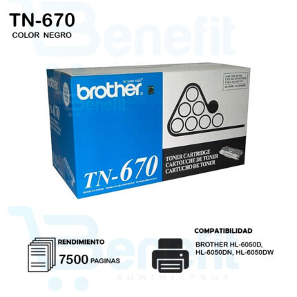 CARTUCHO DE TONER BROTHER  TN670