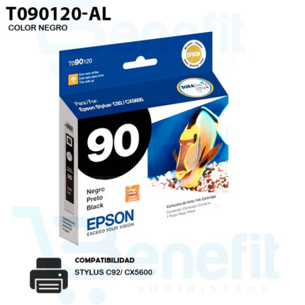 TINTA T090 COLOR NEGRO T090120-AL 