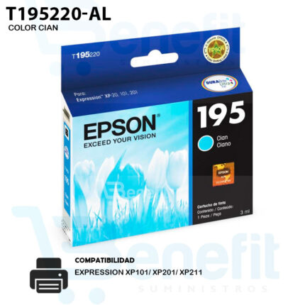 TINTA T195 COLOR NEGRO T195220-AL ORIGINAL 