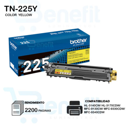 TONER BROTHER TN-225Y YELLOW ORIGINAL