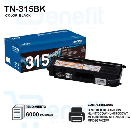 TONER BROTHER TN-315BK BLACK ORIGINAL
